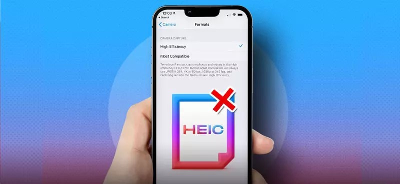 How to stop taking photos in HEIC format on iPhone
