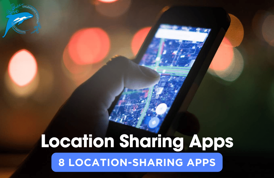 A group of friends sharing their locations on a map using a location-sharing app.